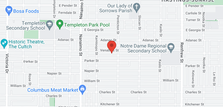 map of 2578 VENABLES STREET